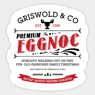 Griswold Shirt Christmas Vacation Eggnog Sticker